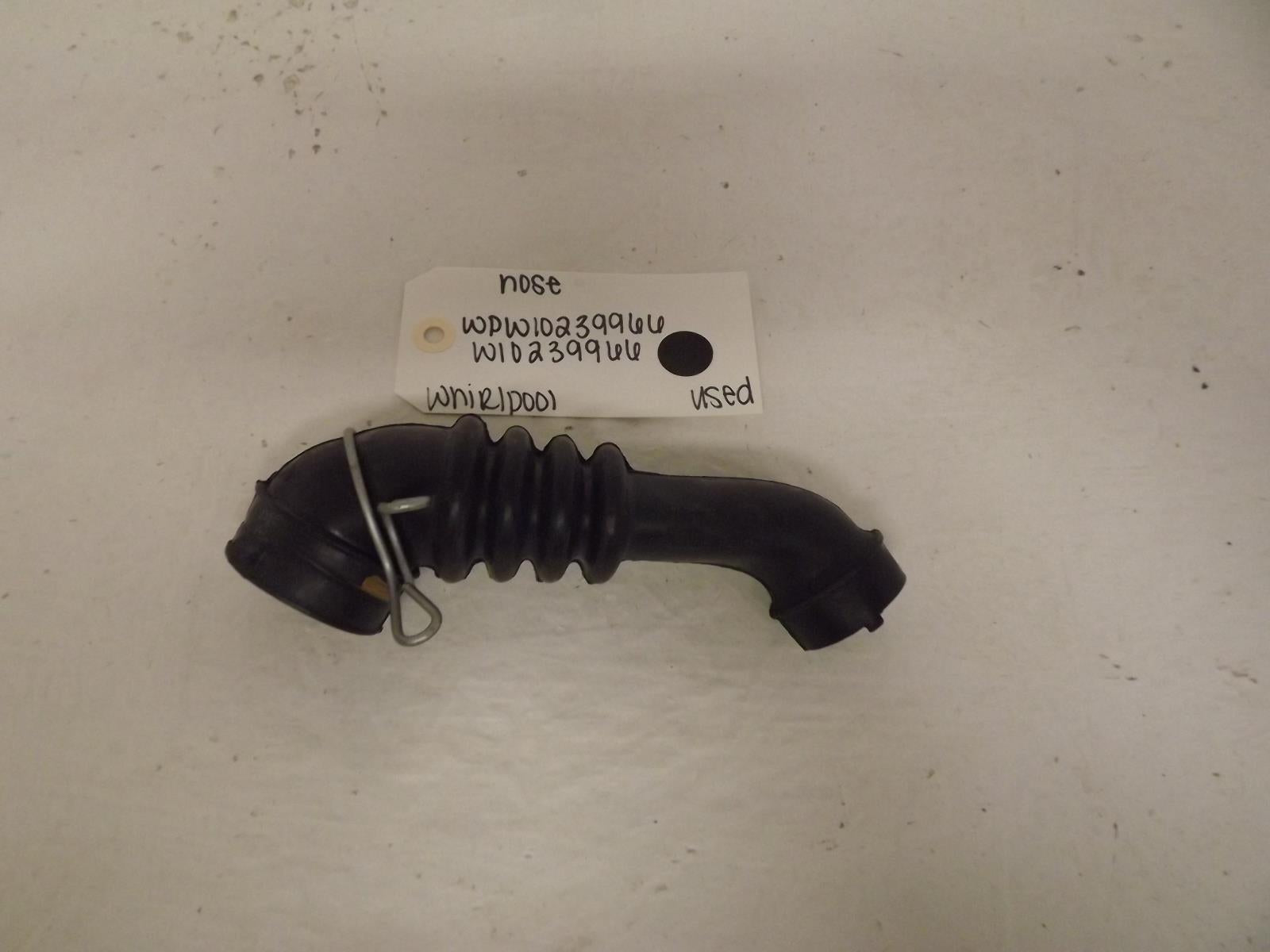 Whirlpool Washer WPW10239966 W10239966 Hose Used Whirlpool Washer WPW10239966 W10239966 Hose Used